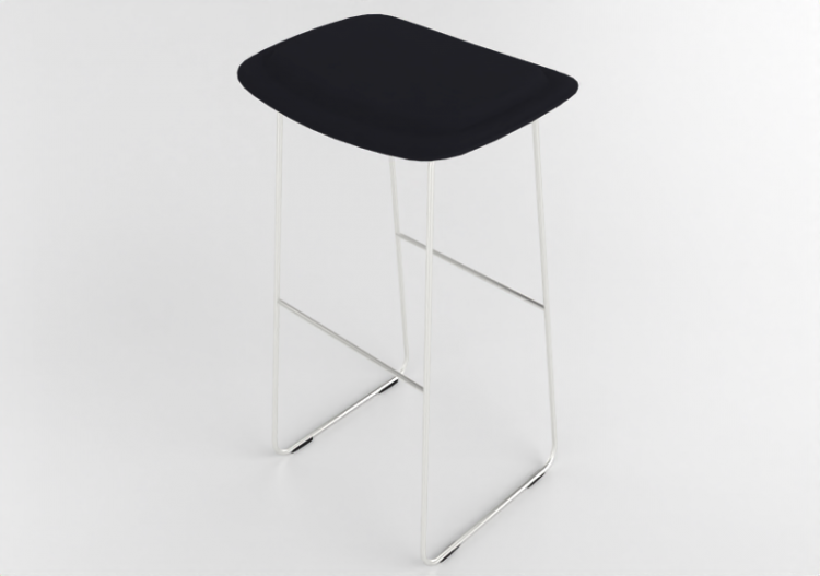 3D Chairs - Fabric lined Stool - Cappellini - Hi Pad - HP12...