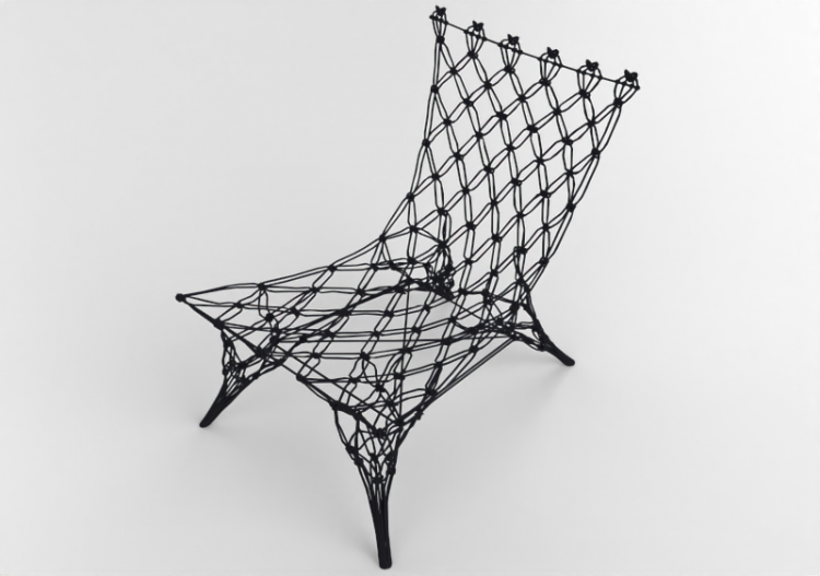 Chaises 3D - Chaise en tissu - Cappellini - Knotted Chair -...