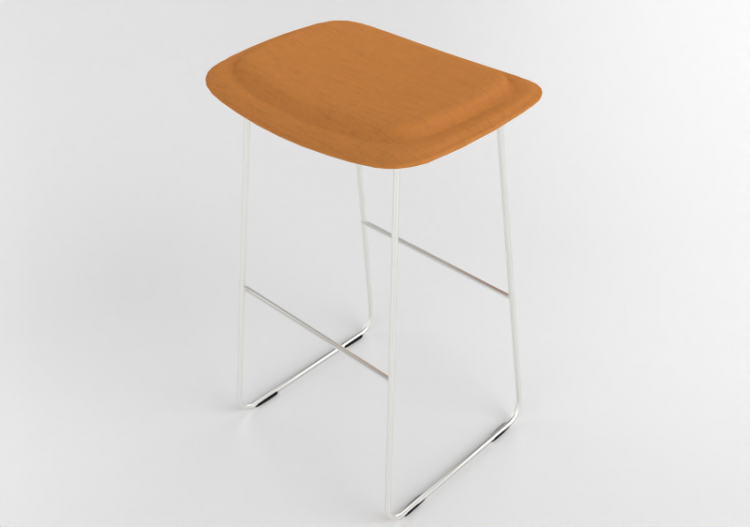 3D Chairs - Fabric lined Stool - Cappellini - Hi Pad - HP11...