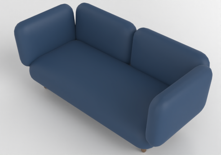 3D Sessel und Sofas - Stoffsofa - Cappellini - Hobo...