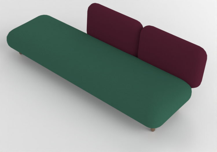 Poltronas y Sofás 3D - Sofá de tela - Cappellini - Hobo...