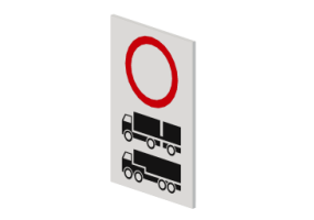Interdiction de circulation pour trains routiers et articul&eacute;s