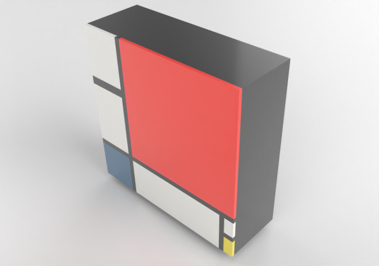 Armadi 3D - Madia in legno laccato - Cappellini - Homage To...
