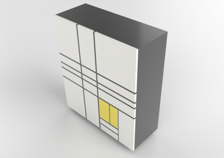 Armadi 3D - Madia in legno laccato - Cappellini - Homage To...