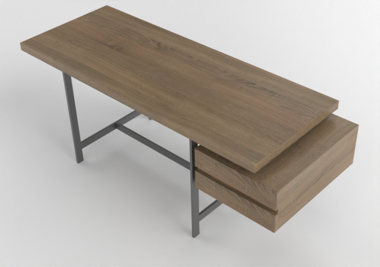 Escritorios 3D - Escritorio de madera - Cappellini -...