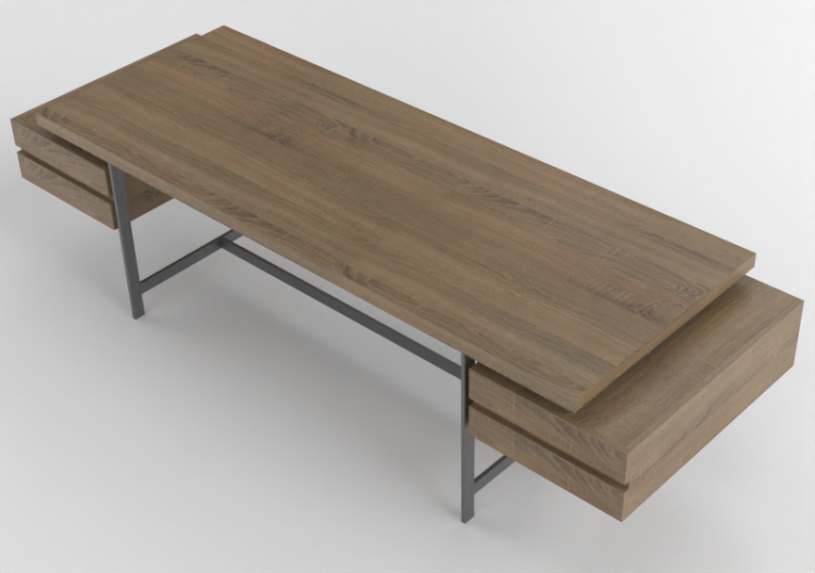 3D Schreibtische - Schreibtisch aus Holz - Cappellini -...