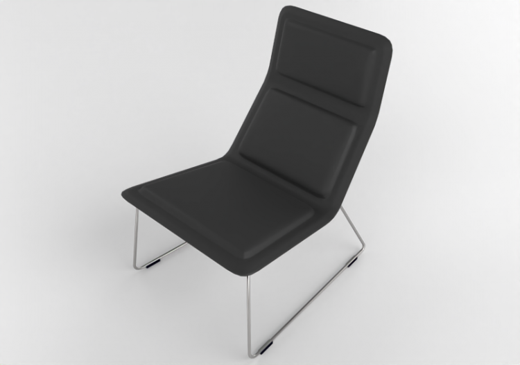 Sedie 3D - Sedia in pelle - Cappellini - Lotus Attesa - LW3...