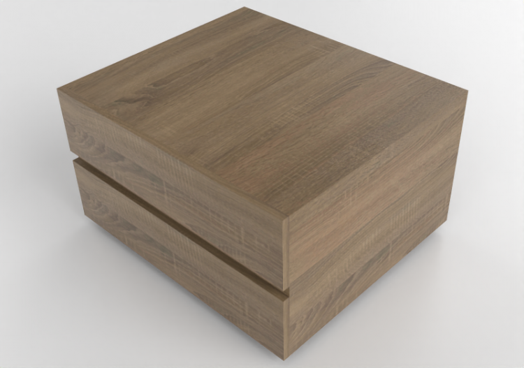 Bookshelves and Containers 3D - Wooden Drawerset -...