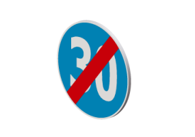 Fim do limite m&iacute;nimo de velocidade