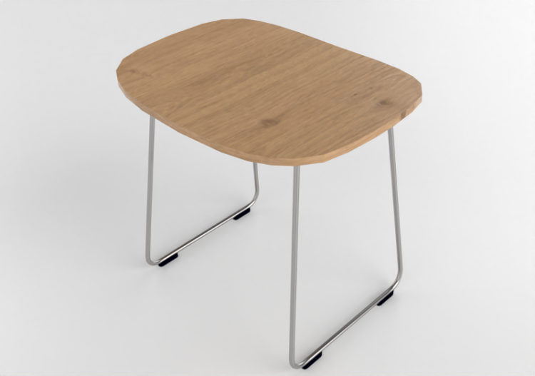 3D Chairs - Wooden Stool - Cappellini - Morrison - HP13BL -...