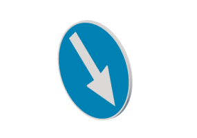 Contournement obligatoire par la droite