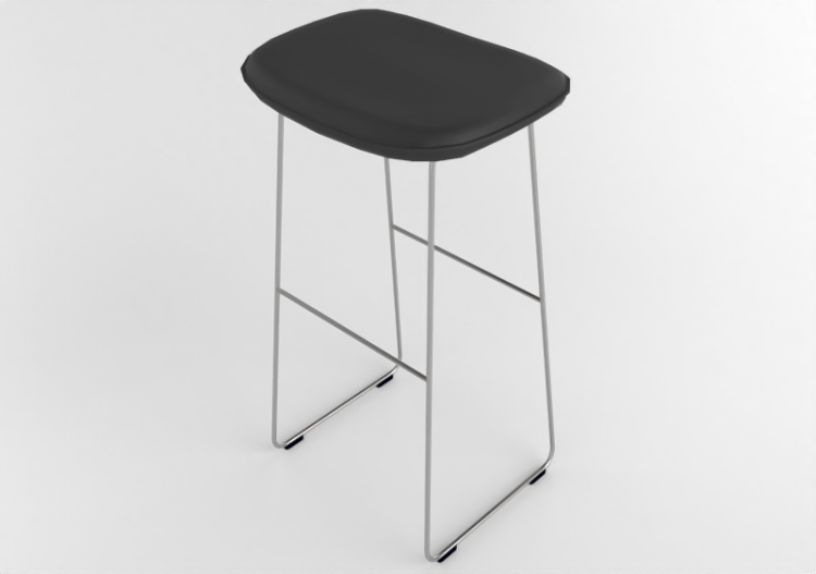 Cadeira 3D - Banqueta de couro - Cappellini - Morrison -...