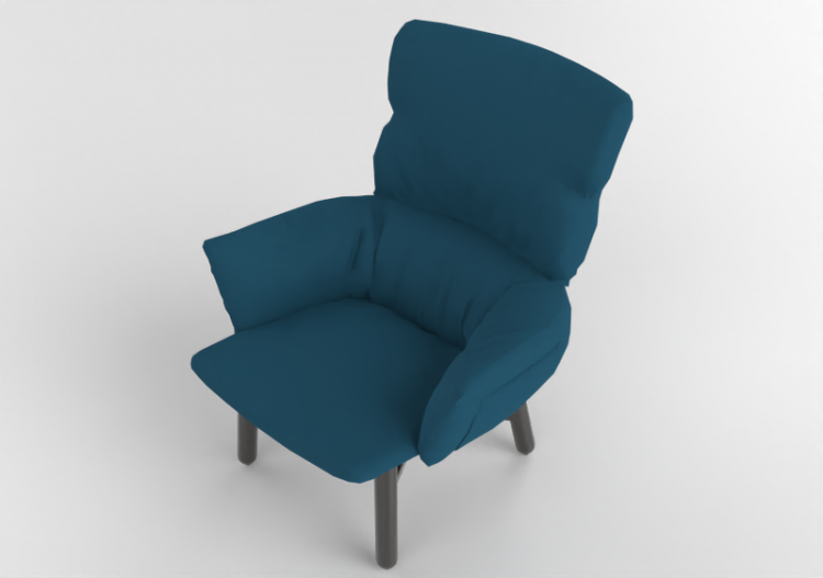 3D Sofa - Fabric Armchair - Cappellini - Lud’o - LU3 - ACCA...
