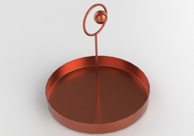 Acessórios 3D - Bandeja de metal - Cappellini - Off the...