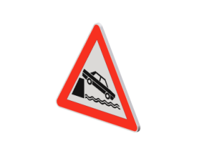 Quayside or river bank ahead