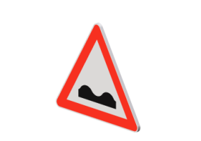 Unebene Fahrbahn
