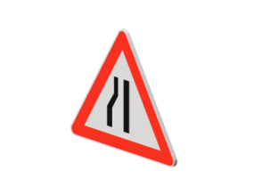Strettoia asimmetrica a sinistra