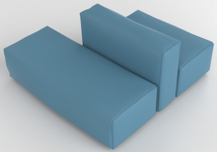 3D Sofa - Leather sofa - Cappellini - Oblong System - OS96...