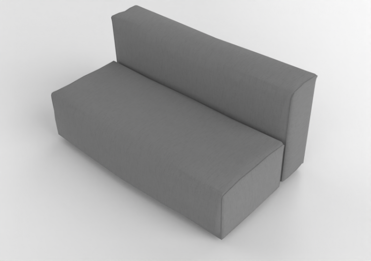 3D Sessel und Sofas - Sofa aus Stoff - Cappellini - Oblong...
