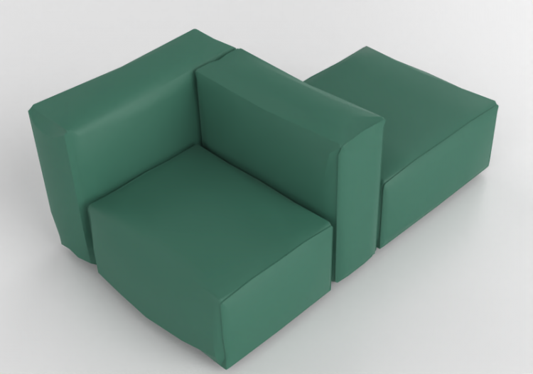 Divani 3D - Divano in pelle - Cappellini - Oblong System -...