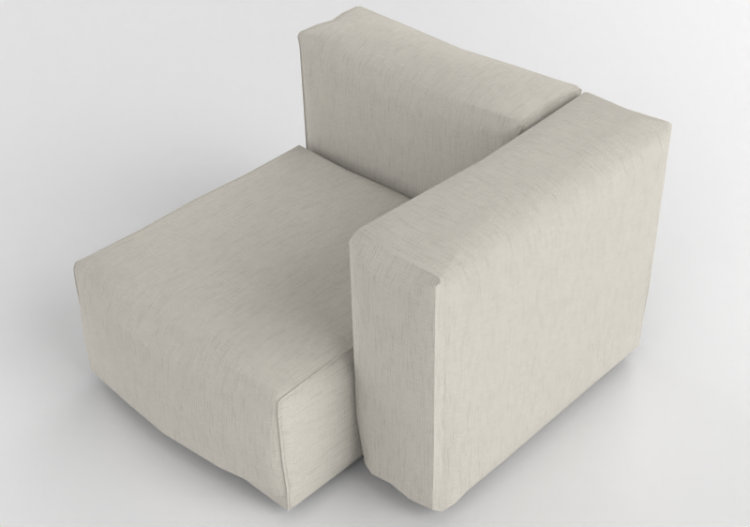 Sofás 3D - Sofá em tecido - Cappellini - Oblong System -...