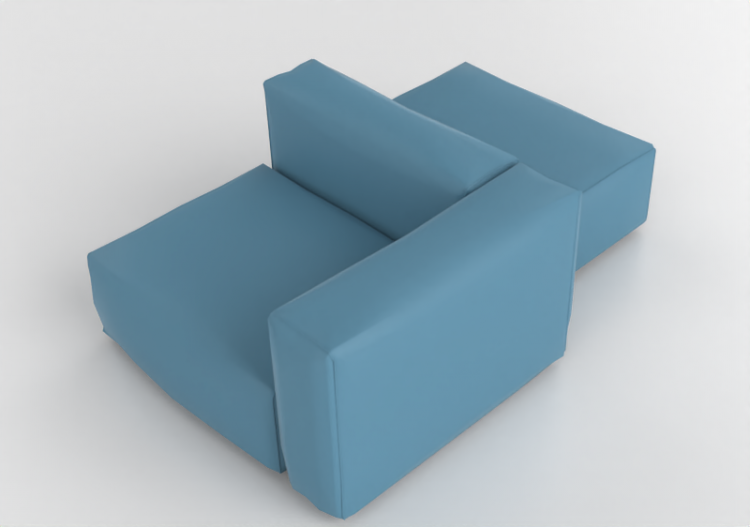 3D Sofa - Leather sofa - Cappellini - Oblong System -...