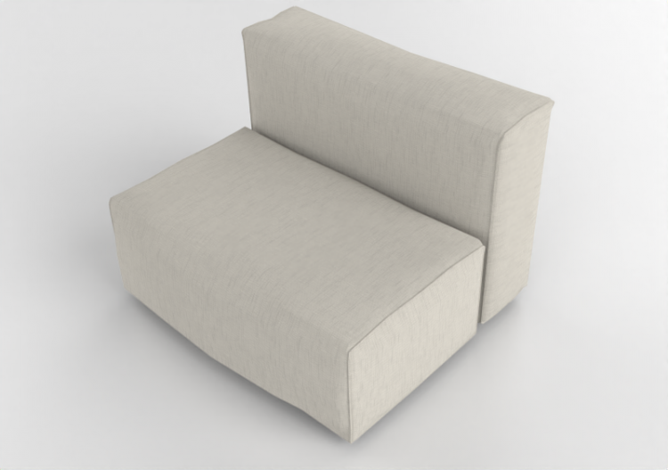 Chairs and Sofas 3D - Fabric sofa - Cappellini - Oblong...