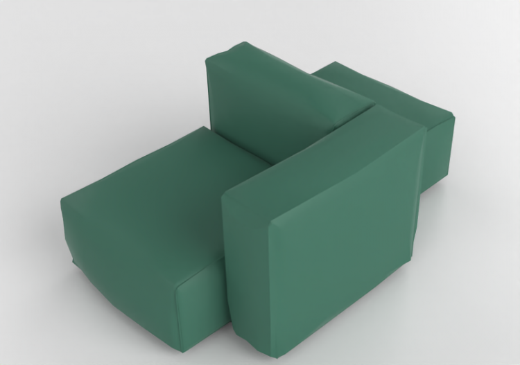 Divans 3D - Canapé en cuir - Cappellini - Oblong System -...