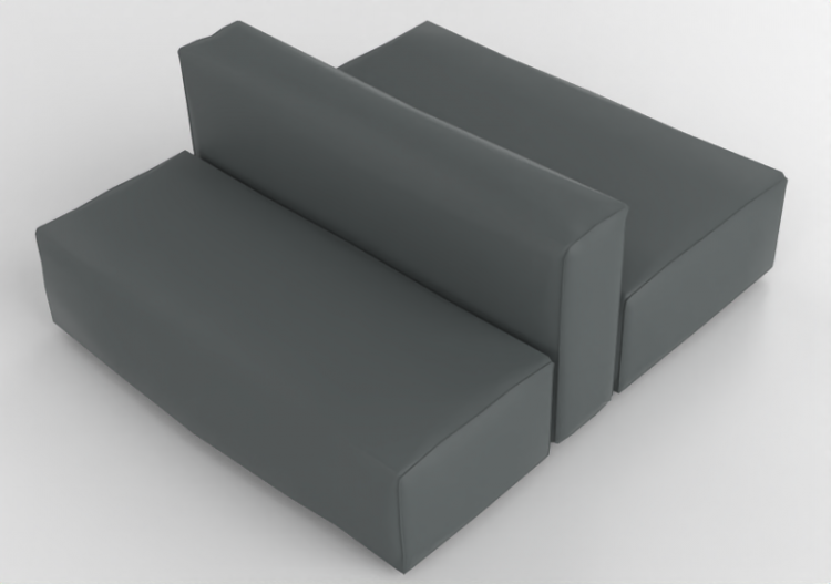 Chairs and Sofas 3D - Leather sofa - Cappellini - Oblong...