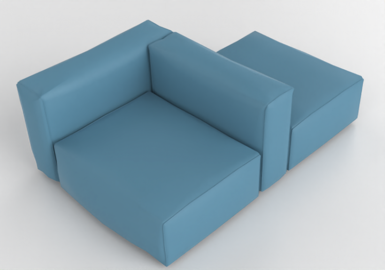 Divans 3D - Canapé en cuir - Cappellini - Oblong System -...