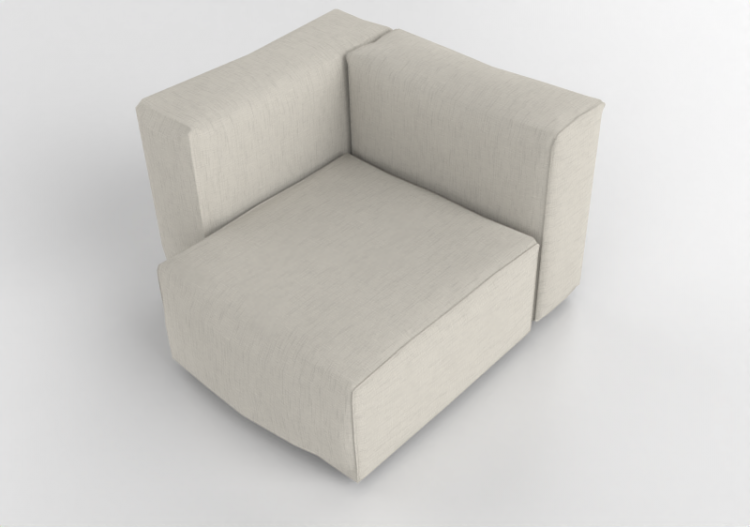 Sofás 3D - Sofá em tecido - Cappellini - Oblong System -...