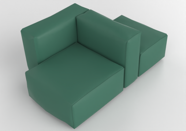 3D Sofa - Leather sofa - Cappellini - Oblong System - OS88...