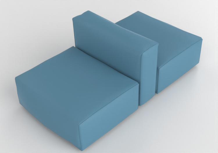 3D Sofa - Leather sofa - Cappellini - Oblong System - OS97...