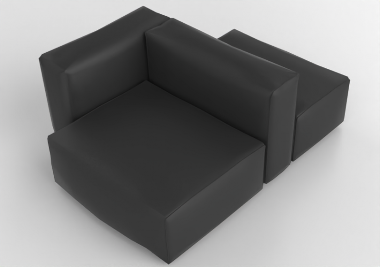 3D Sessel und Sofas - Sofa aus Leder - Cappellini - Oblong...