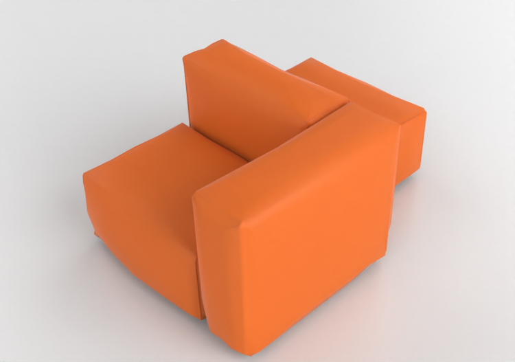 Sofás 3D - Sofá de couro - Cappellini - Oblong System -...