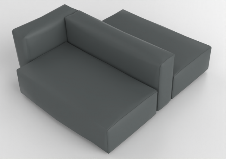 3D Sessel und Sofas - Sofa aus Leder - Cappellini - Oblong...