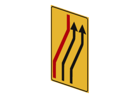 Segnale di corsie chiuse &ndash; 411/d
