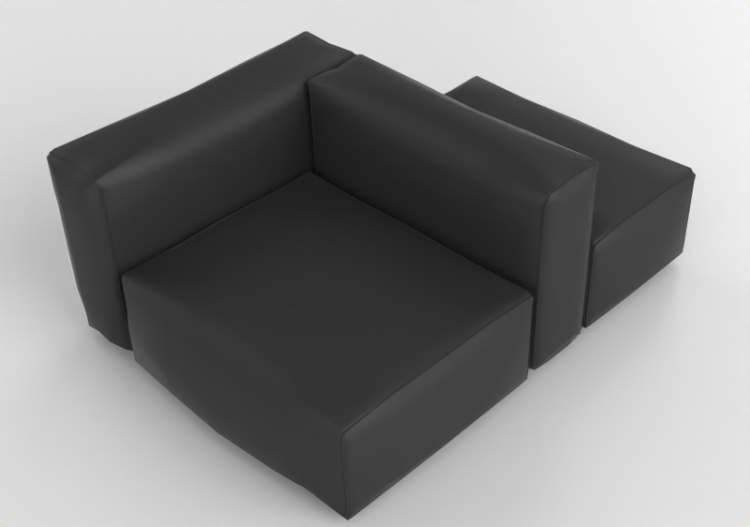 3D Sessel und Sofas - Sofa aus Leder - Cappellini - Oblong...