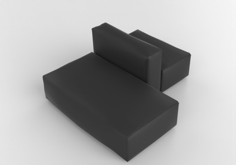 3D Sofa - Leather sofa - Cappellini - Oblong System - OS117...