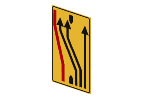 Segnale di corsie chiuse &ndash; 411/g
