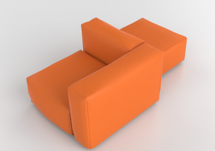 Divani 3D - Divano in pelle - Cappellini - Oblong System -...