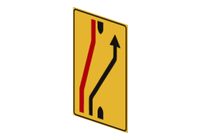 Return to the carriageway signal 412/b