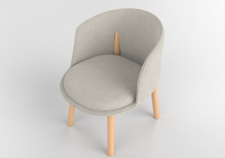 Poltronas y Sofás 3D - Sillón de tejido - Cappellini - Peg...