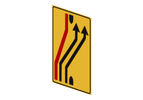 Se&ntilde;al de desvio de carril 413/c