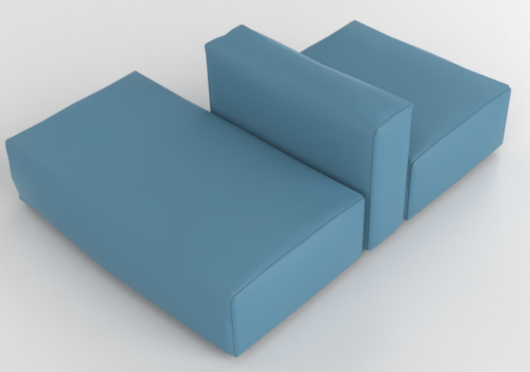 Poltronas y Sofás 3D - Sofá de piel - Cappellini - Oblong...