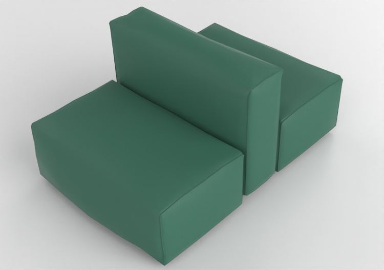 3D Sofa - Leather sofa - Cappellini - Oblong System - OS90...