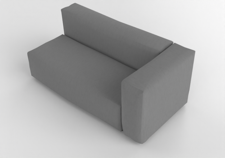 Chairs and Sofas 3D - Fabric sofa - Cappellini - Oblong...