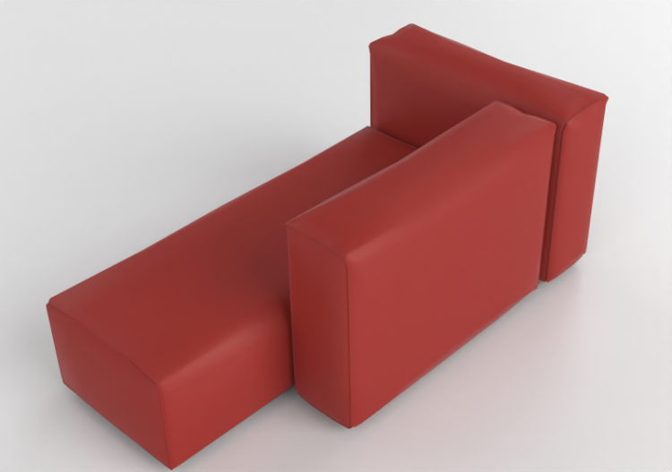 Poltronas y Sofás 3D - Sofá de piel - Cappellini - Oblong...