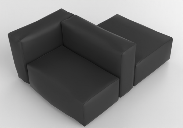 3D Sessel und Sofas - Sofa aus Leder - Cappellini - Oblong...