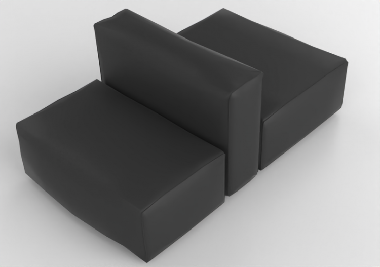 3D Sofa - Leather sofa - Cappellini - Oblong System - OS106...
